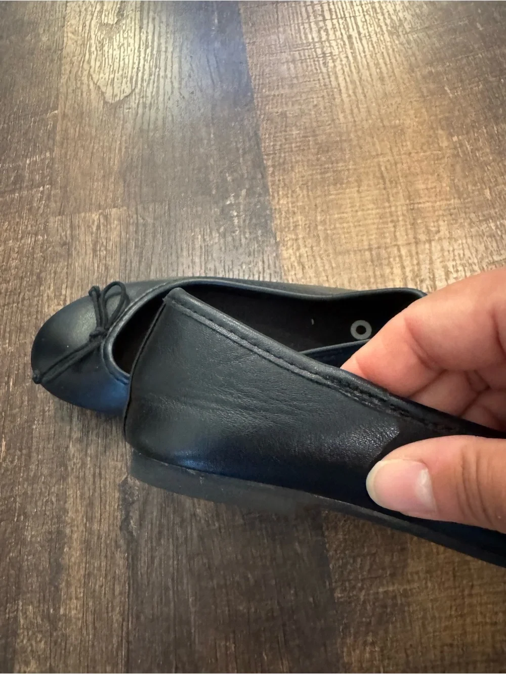 Sonoma Black Girls' Ballet Flats with Bow Trim